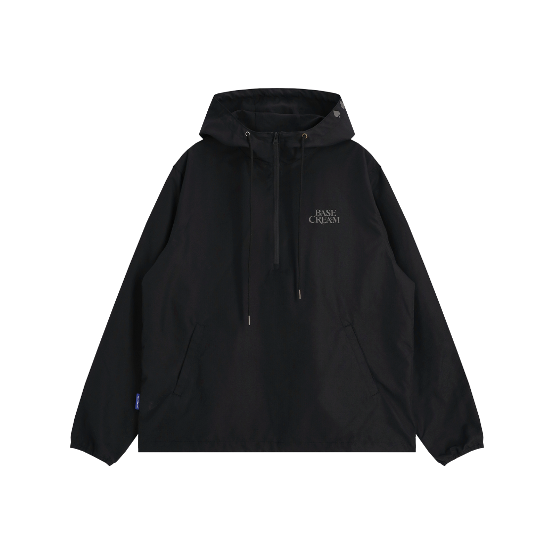베이스크림x안티소셜소셜클럽 립스탑 아노락 블랙(Basecream BCxASSC Ripstip Anorak Black)