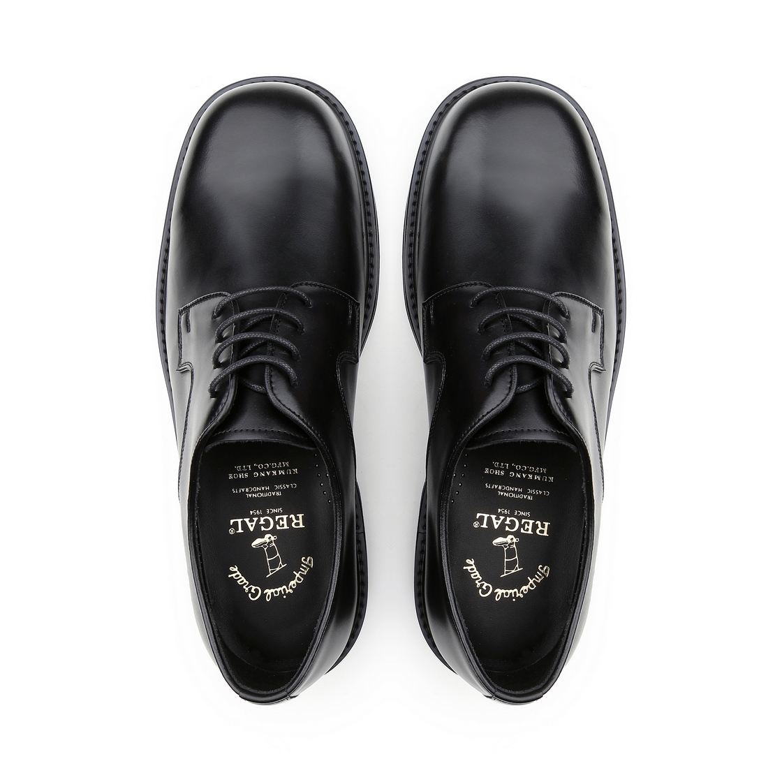 리갈 남성 스퀘어토 더비 슈즈 블랙(REGAL Men’s Square-Toe Derby Shoes Black) - 4