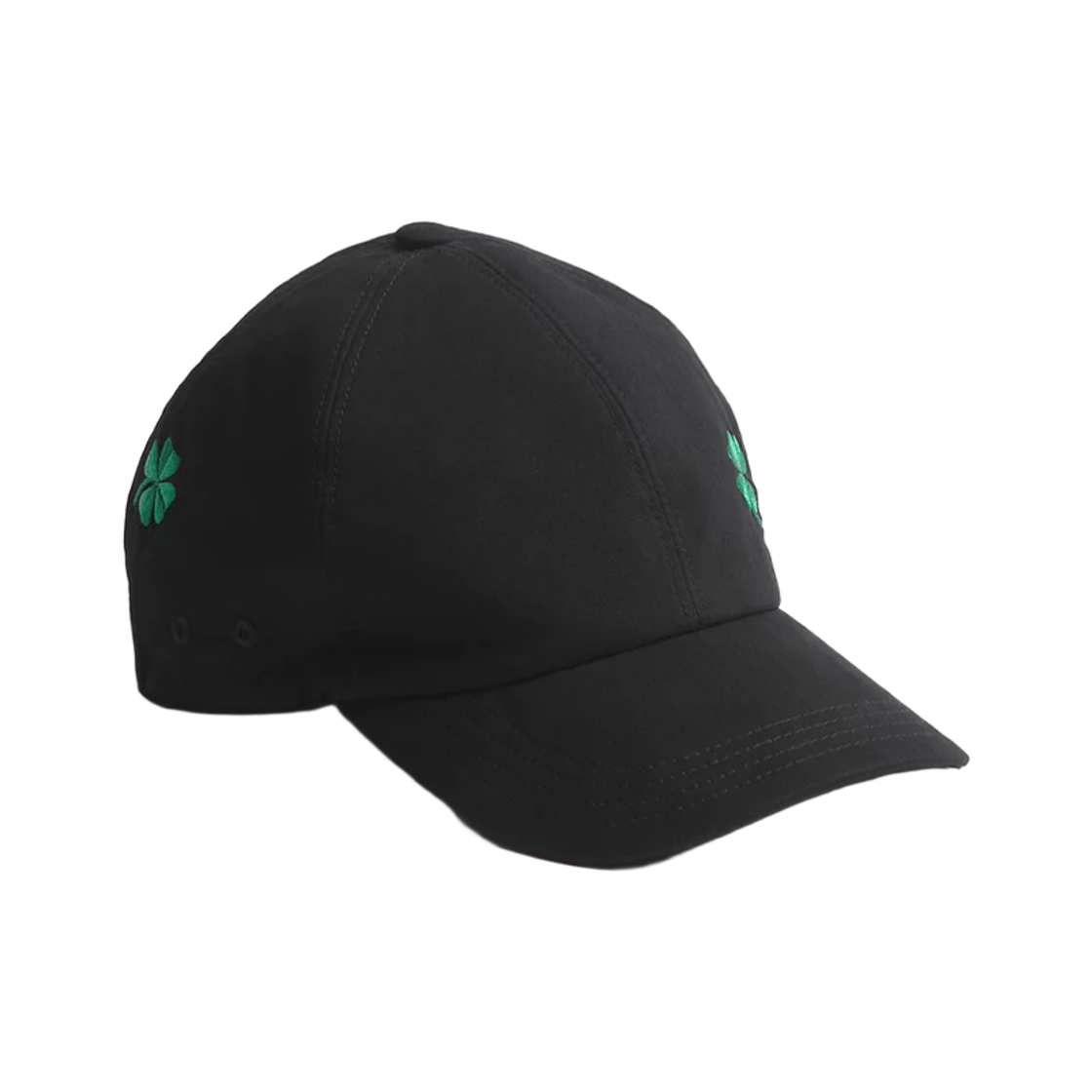 683C904C3175-C986 Dior Clover Cotton Canvas Cap Black