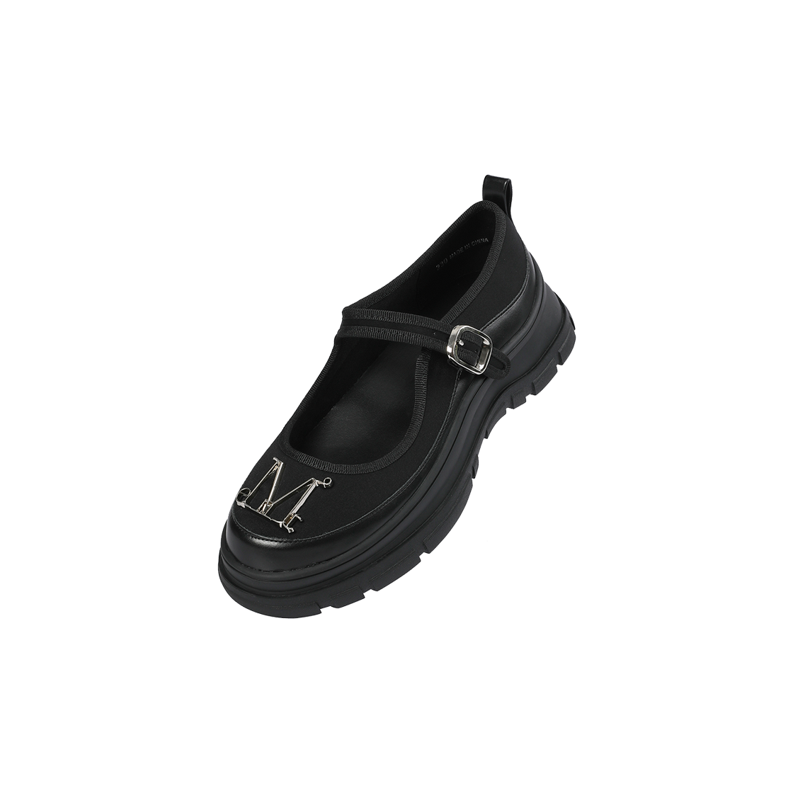 무센트 틸리아 메탈 로고 포인트 메리제인 슈즈 블랙(MUCENT Tilia Metal Logo Point Maryr Jane Shoes Black) - 2