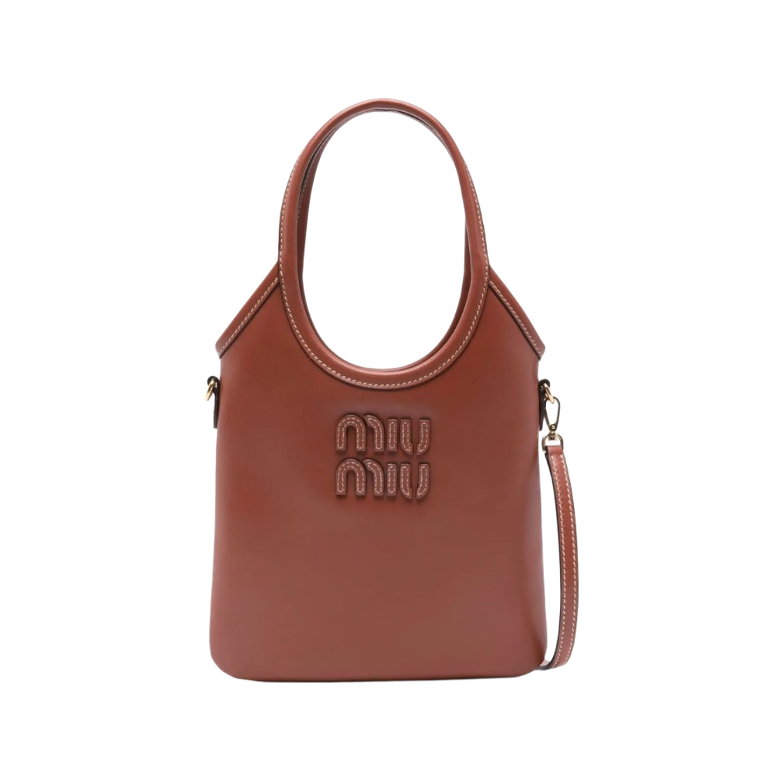 미우미우 아이비 레더 미니 핸드백 러스트(Miu Miu Ivy Leather Mini Handbag Rust)