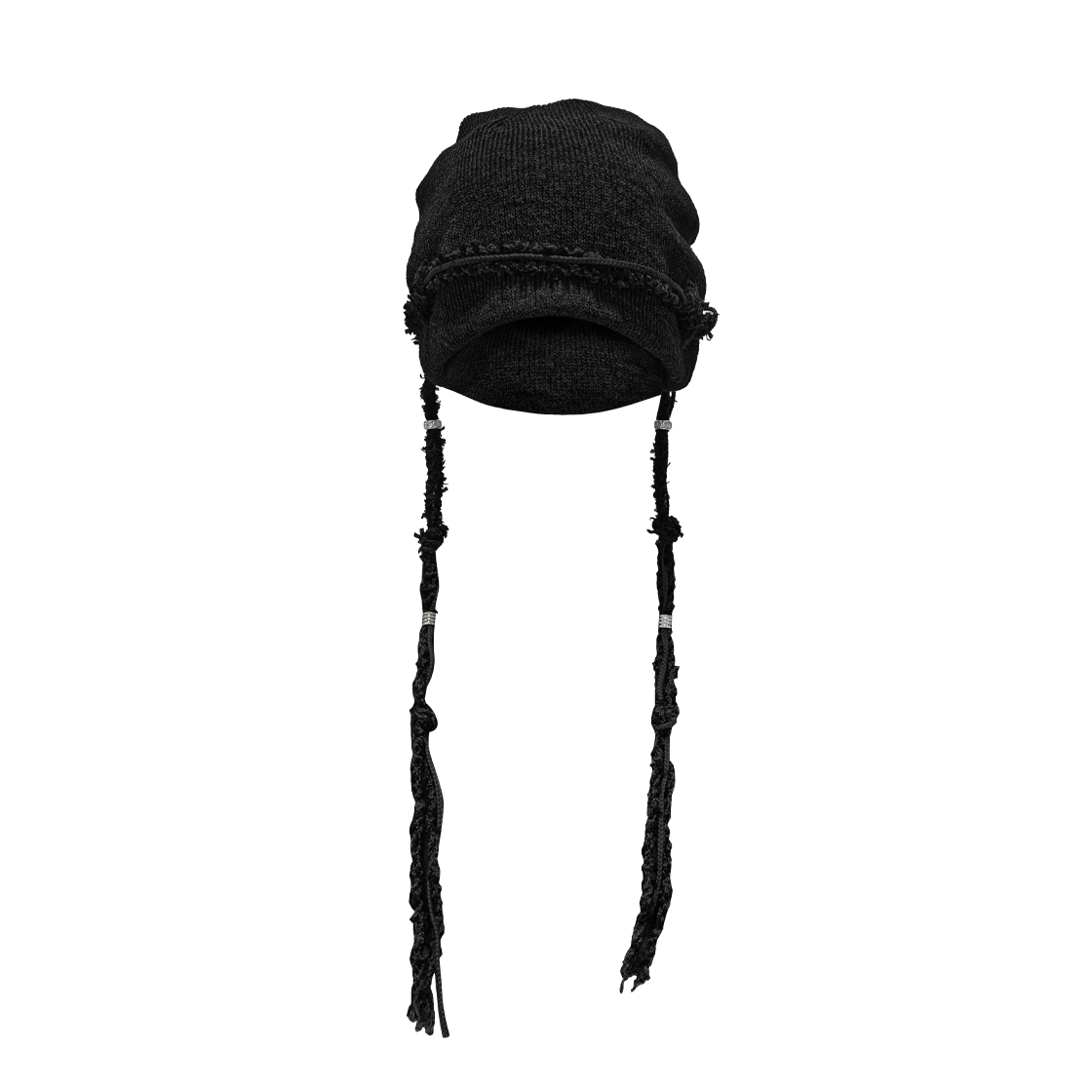 정도 니트 브레이드 비니 . 블랙(JUNGDO Knit Braid Beanie . Black)