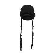 JUNGDO Knit Braid Beanie . Black