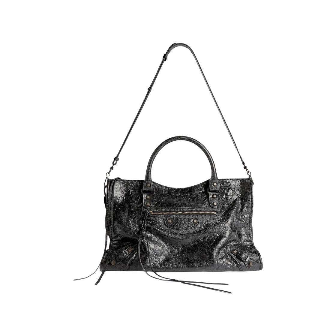 발렌시아가 르 시티 미디움 백 블랙 브라스(Balenciaga Le City Medium Bag Black Brass) - 2