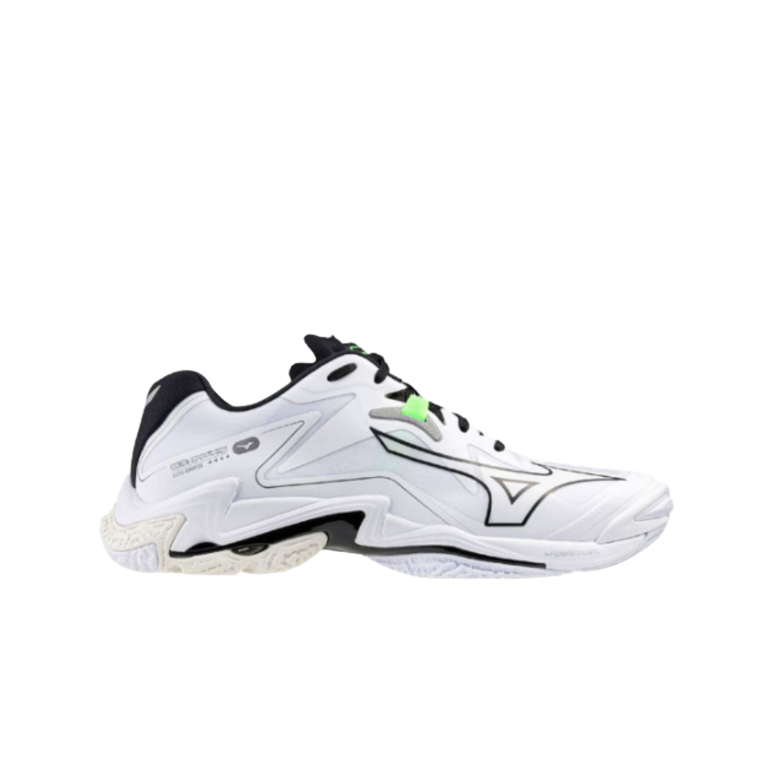 V1GA240157 Mizuno Wave Lightning Z8 Wide White Black