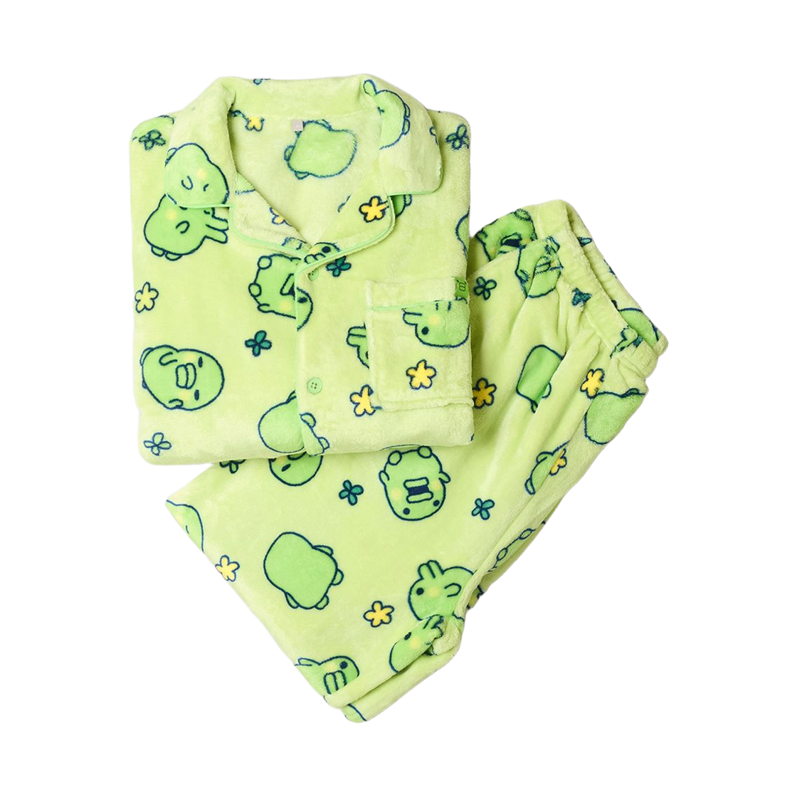 스파오 x 다마고치 수면 파자마 그린(Spao x Tamagotchi Sleep Pajama Green)