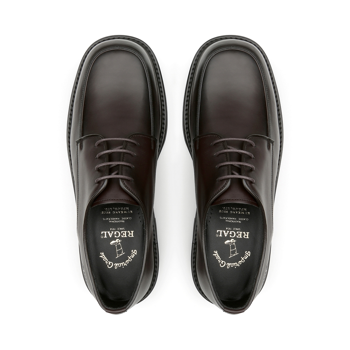 리갈 남성 스퀘어토 U팁 드레스 브라운(REGAL Men’s Square-Toe U-Tip Dress Shoes Brown) - 4