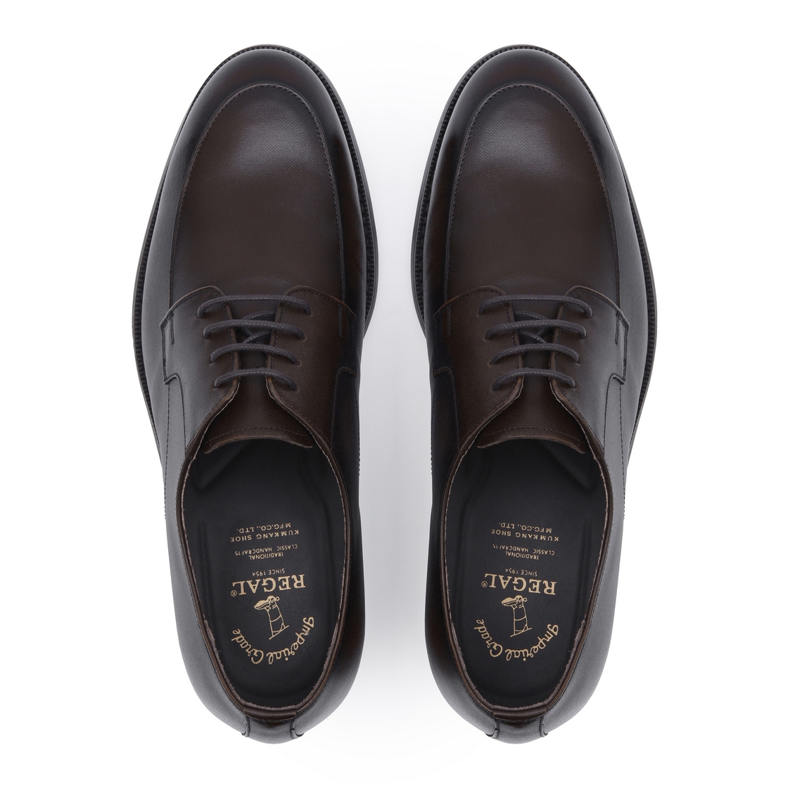 리갈 남성 U TIP 더비 브라운(REGAL Men’s U TIP Derby Shoes Brown) - 4