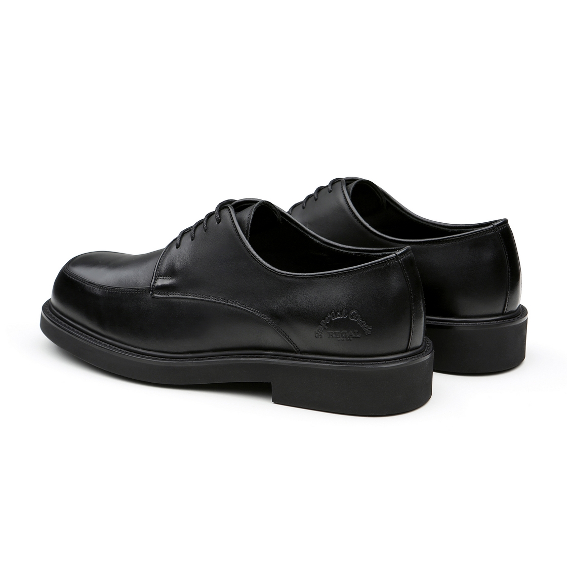 리갈 남성 스퀘어토 U팁 드레스 블랙(REGAL Men’s Square-Toe U-Tip Dress Shoes Black) - 5