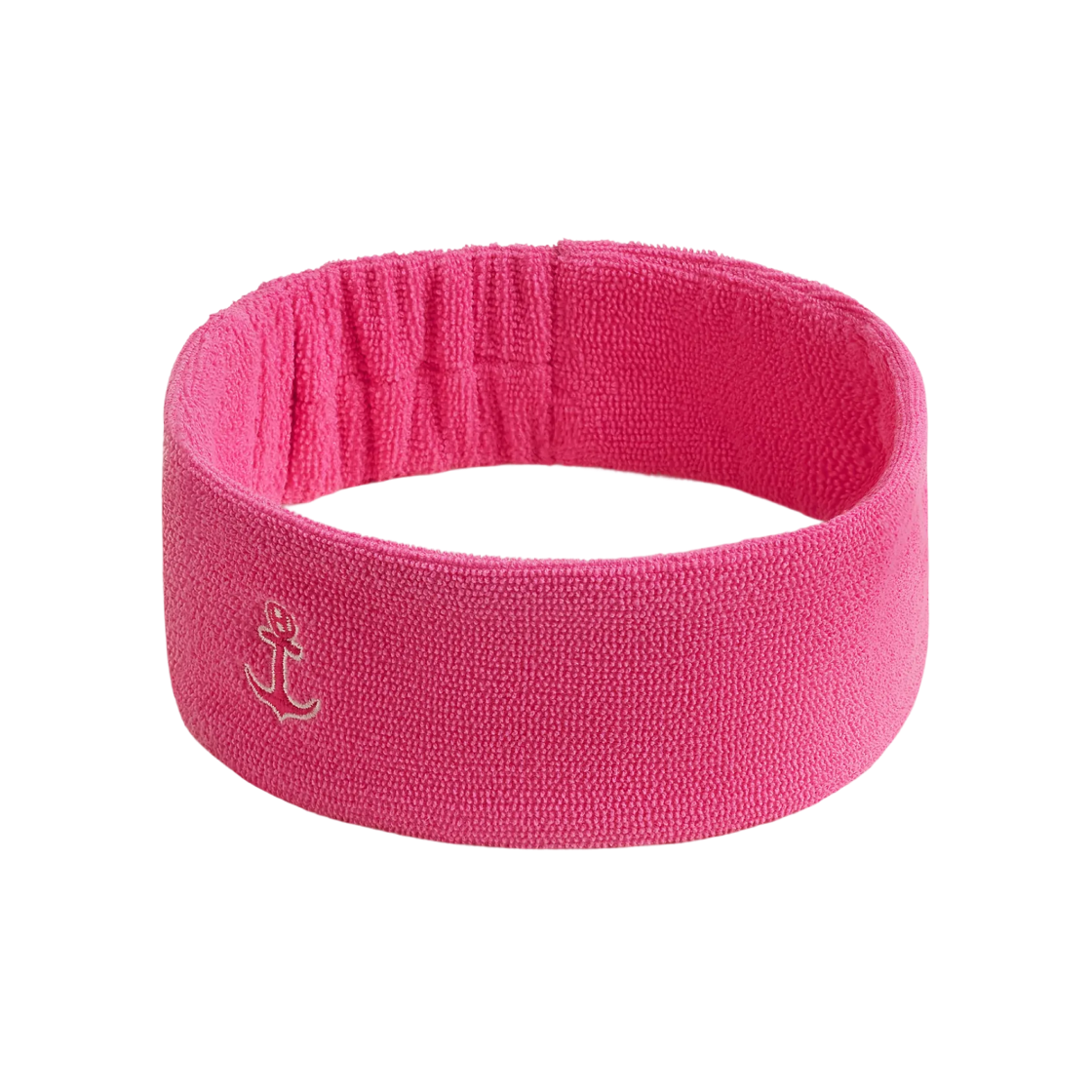H251041GFE (W) Hermes Key Yacht Headband Terry & Rose Flamant