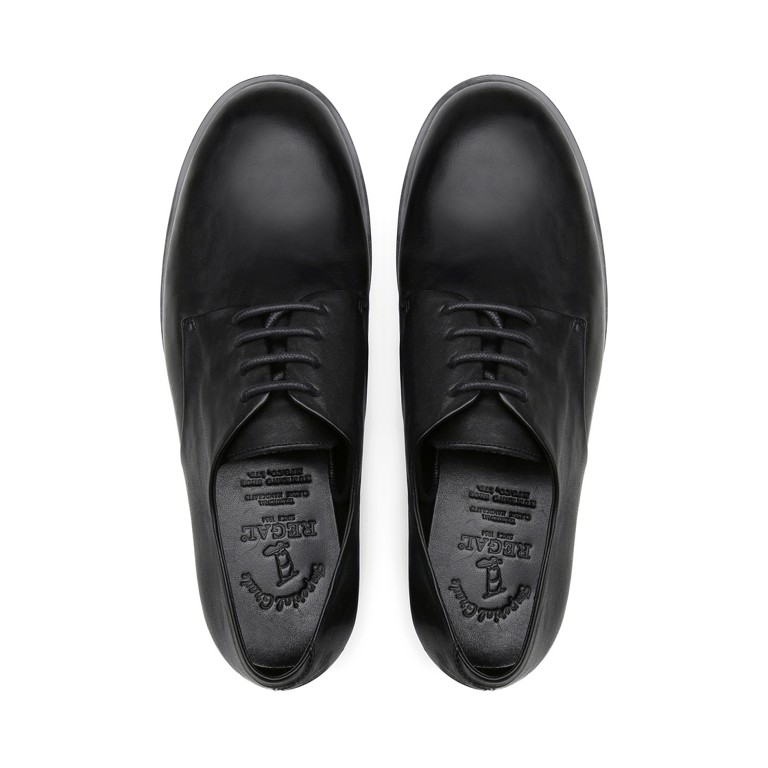 리갈 남성 말가죽 플레인 더비 블랙(REGAL Men’s Horsehide Plain-Toe Derby Shoes Black) - 4