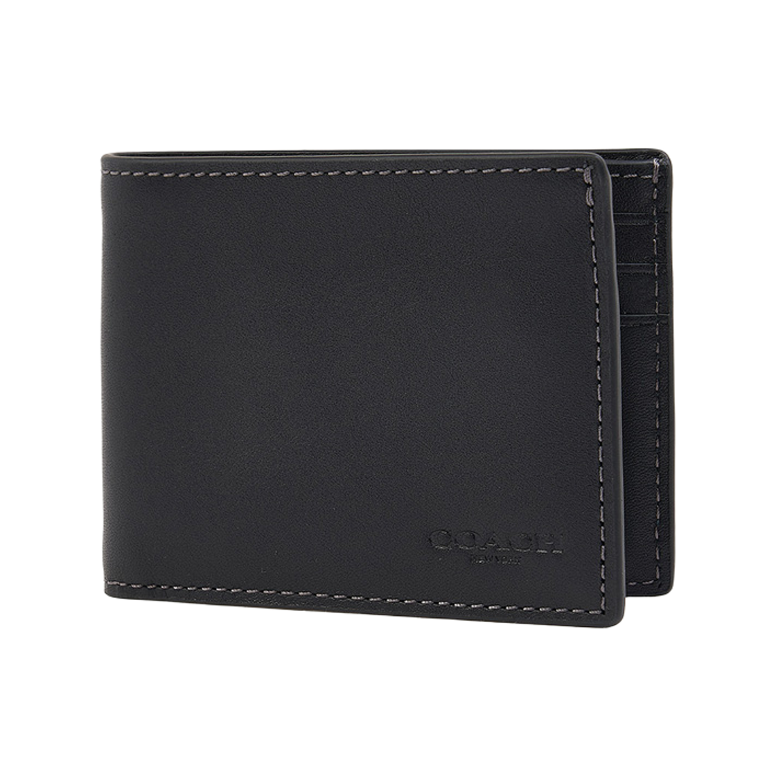 CZ261-BLK Coach Slim Billfold Bi-Fold Wallet Black