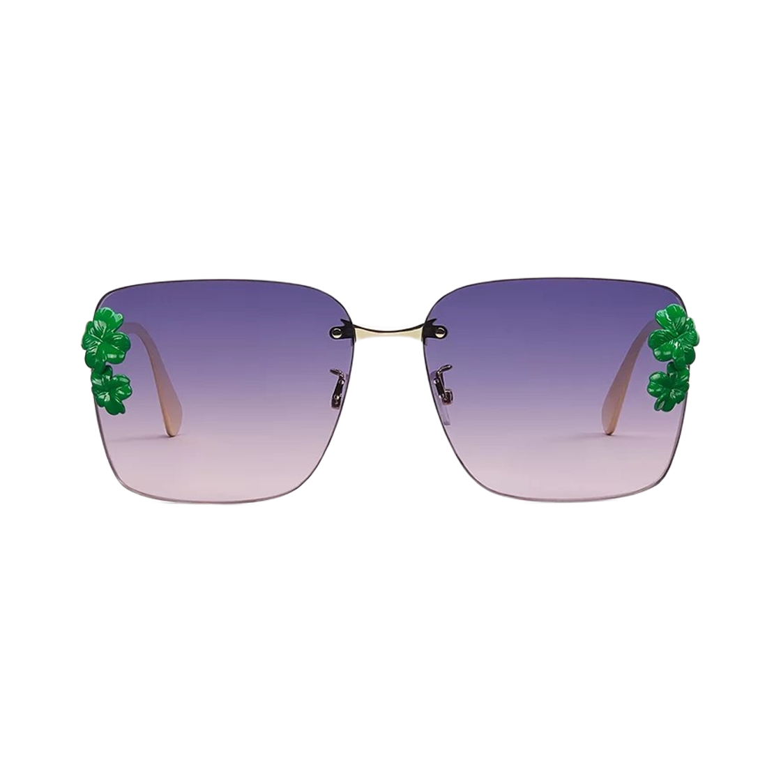 (W) 디올 클로버 S2U 스퀘어 선글라스 그라디언트 바이올렛 버건디((W) Dior Clover S2U Square Sunglasses Gradient Violet Burgundy) - 1