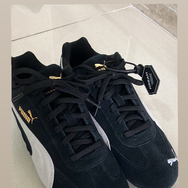 Puma Speedcat OG Black White 착용 스타일 - 5