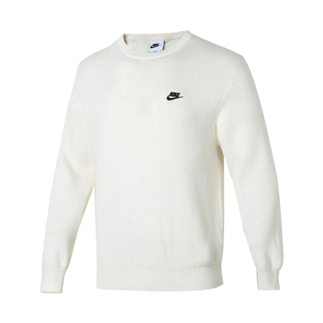 FQ2913-133 Nike Club Crew Neck Jumper Sail Black - Asia