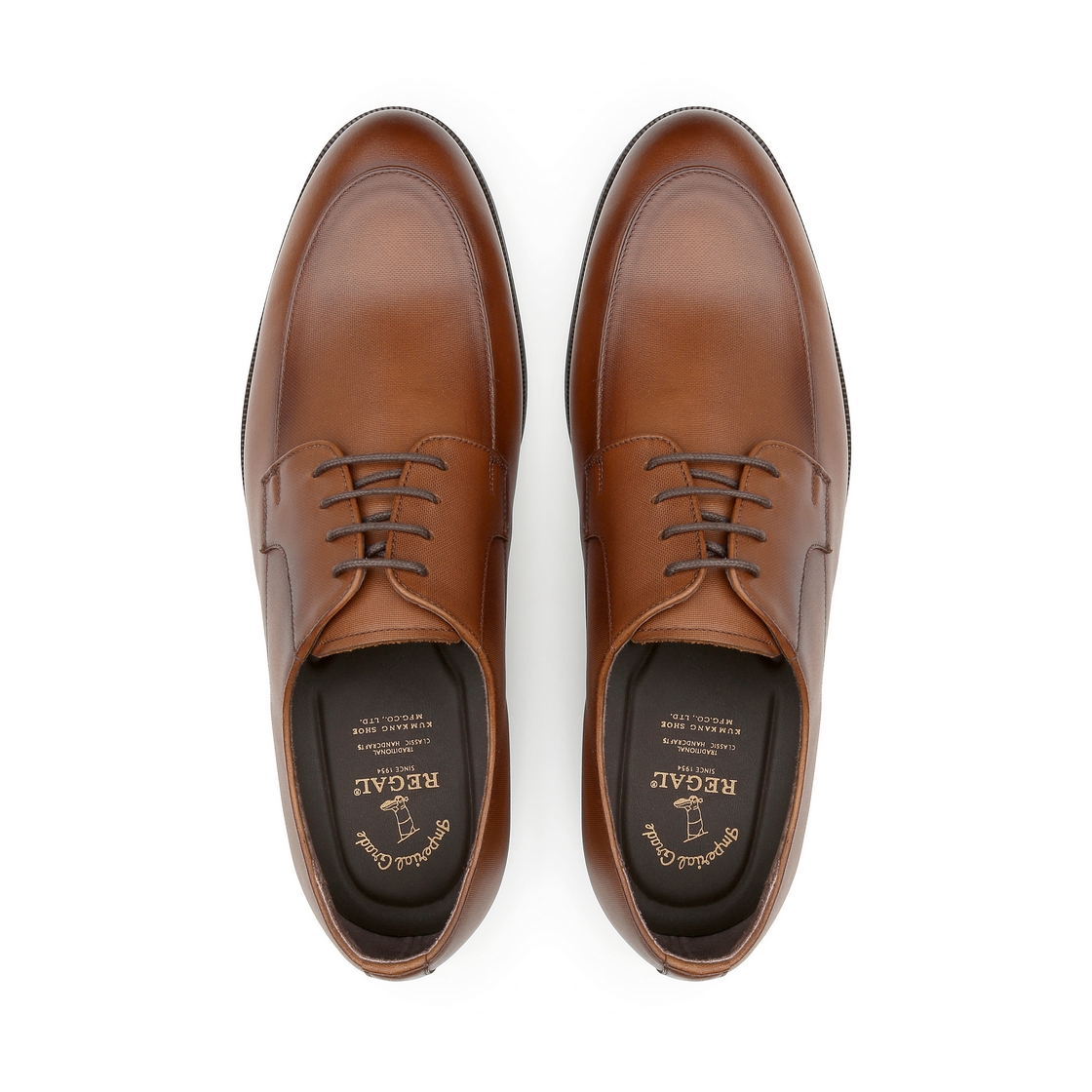 리갈 남성 U TIP 더비 탄(REGAL Men’s U TIP Derby Shoes Tan) - 4