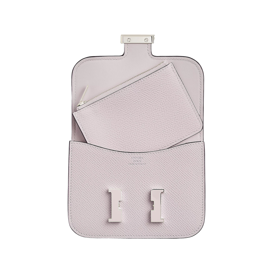 에르메스 콘스탄스 슬림 월렛 앱송 & 팔라듐 하드웨어 모브 빨(Hermes Constance Slim Wallet Epsom & Palladium Mauve Pale) - 2
