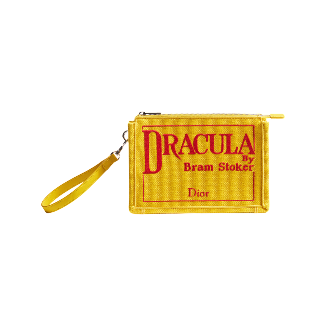 2BTCA629JAA-H20E Dior A5 Triangle Pouch Book Cover Embroidery Yellow Red