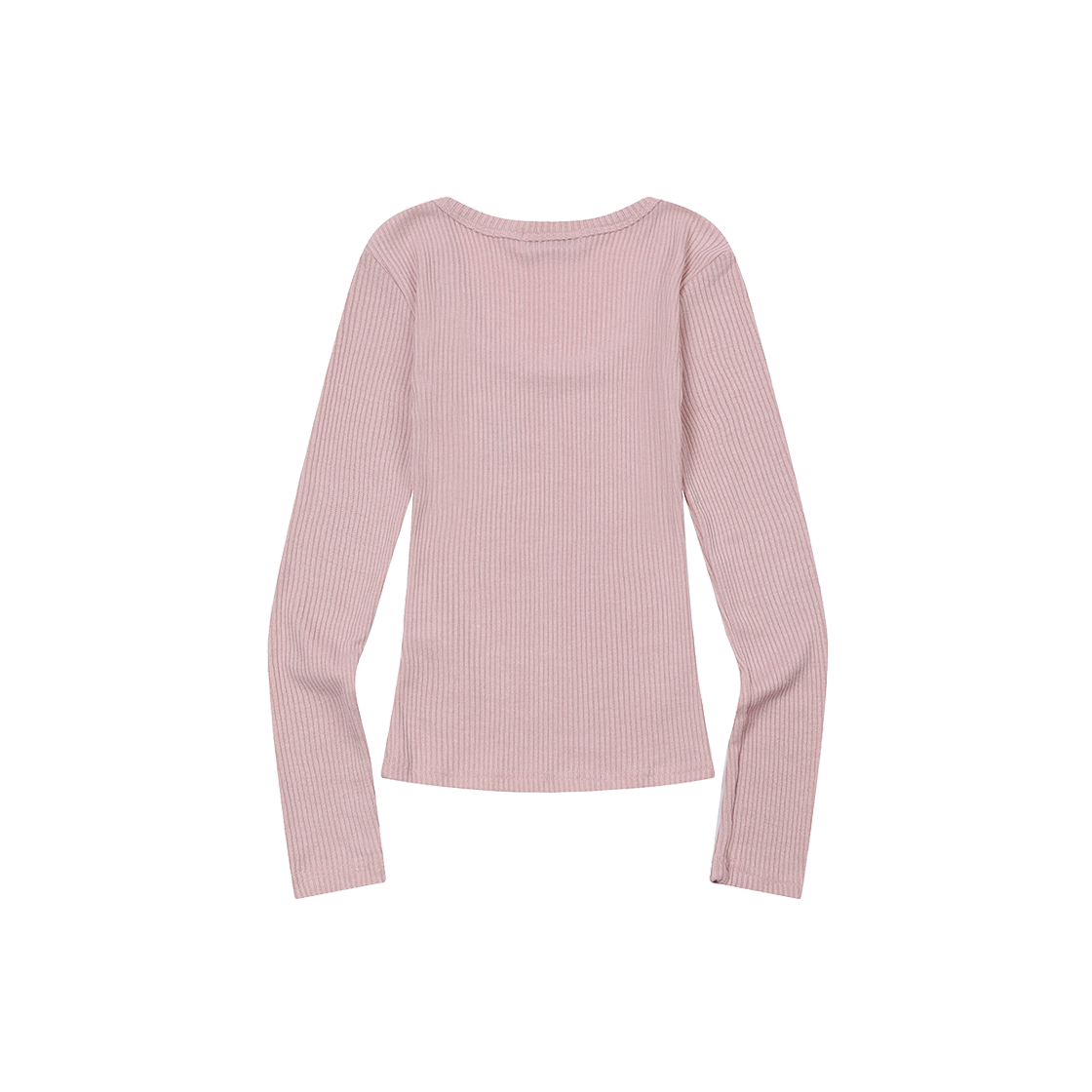 무센트 에라 유넥 골지 긴팔 티 (6컬러)  핑크(MUCENT Era U-Neck Long Sleeve T (6Color) Pink) - 2