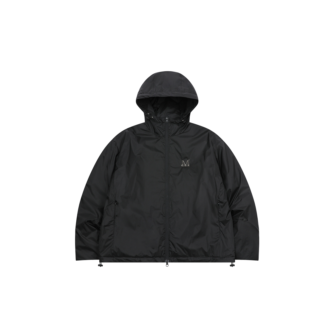 무센트 파웰 메탈로고 경량패딩 남녀공용 블랙(MUCENT Pawelle Metal Logo Light Short Padding Unisex Black)