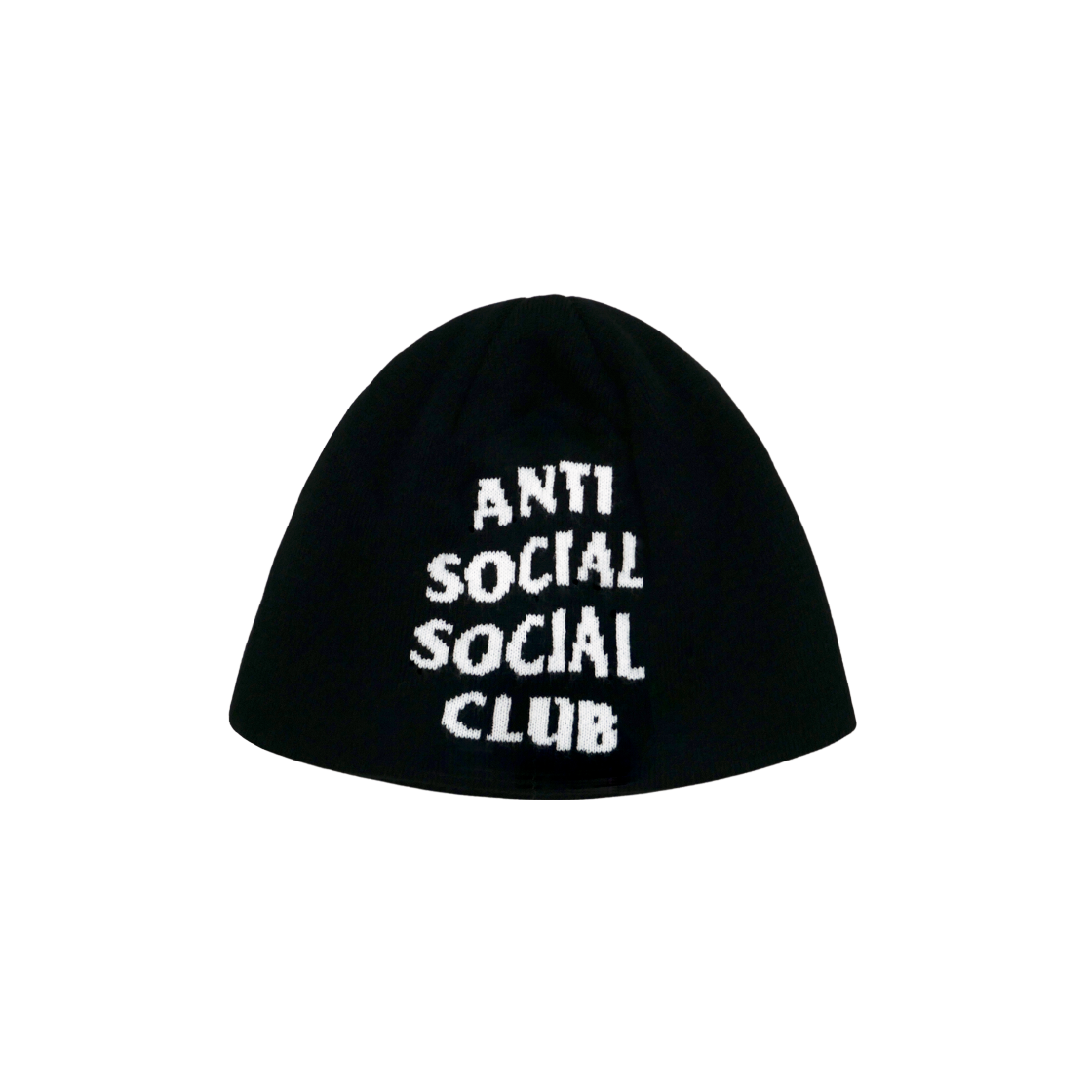 베이스크림x안티소셜소셜클럽 로고 비니 블랙(Basecream BCxASSC Logo Beanie Black)