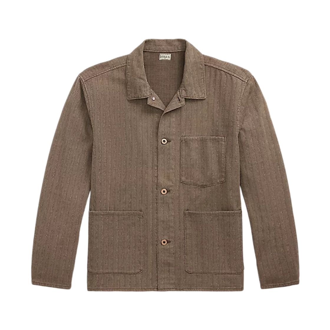 782973782001 Double RL Striped Jasper Herringbone Jacket Vintage Grey