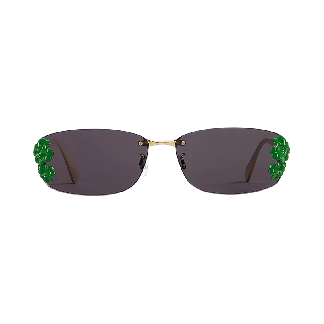 (W) 디올 클로버 S1U 렉탱귤러 선글라스 그레이((W) Dior Clover S1U Rectangular Sunglasses Grey) - 1