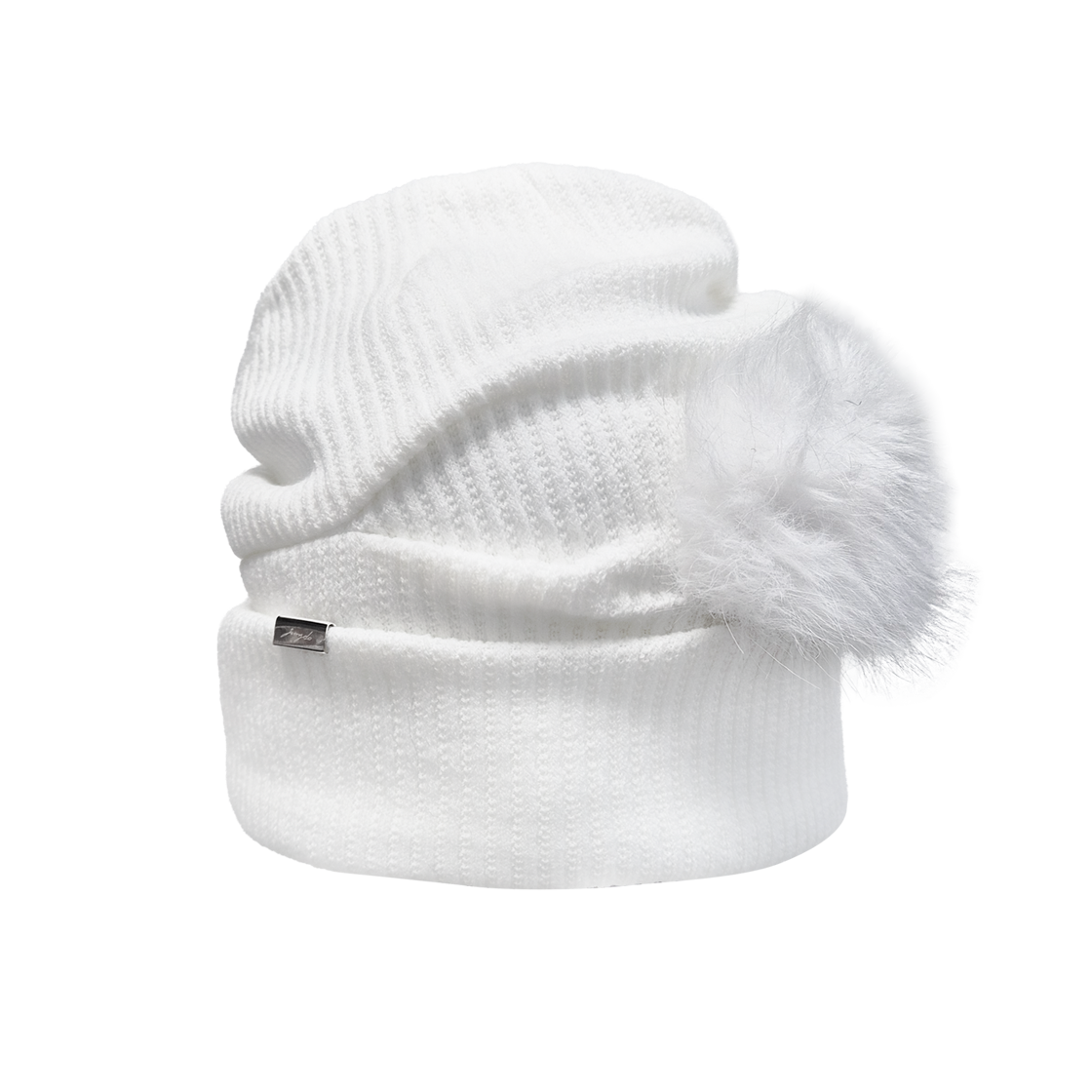 26ACC102 JUNGDO Fluffy Form Beanie . White