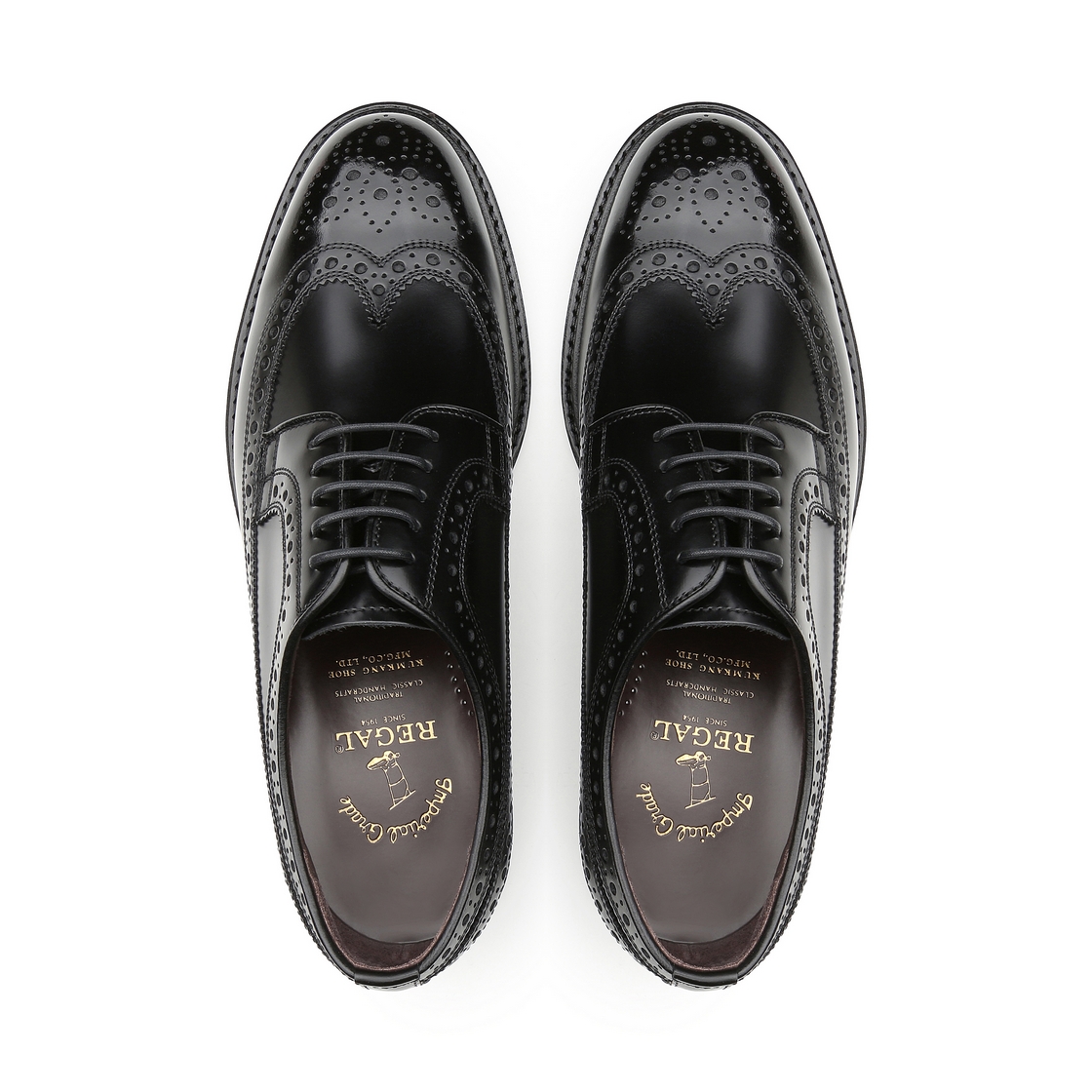 리갈 남성 클래식 윙팁 드레스 블랙(REGAL Men’s Classic Wingtip Dress Shoes Black) - 4