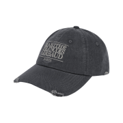 Marithe Francois Girbaud Classic Logo Damaged Overfit Cap Charcoal