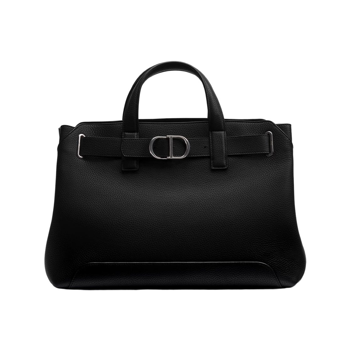 1LLME216MAL-H00N Dior Normandie Grained Calfskin Small Tote Bag Black