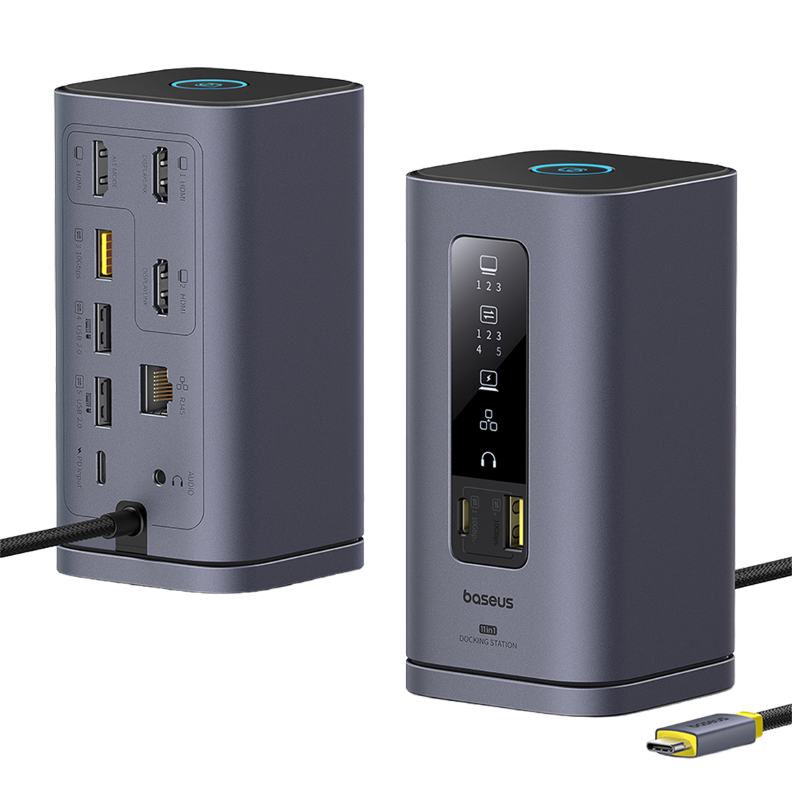 베이스어스 도킹스테이션 USB 허브 노트북 멀티 포트 C타입 11포트 스페이스메이트_MAC(BASEUS Spacemate 11-in-1)