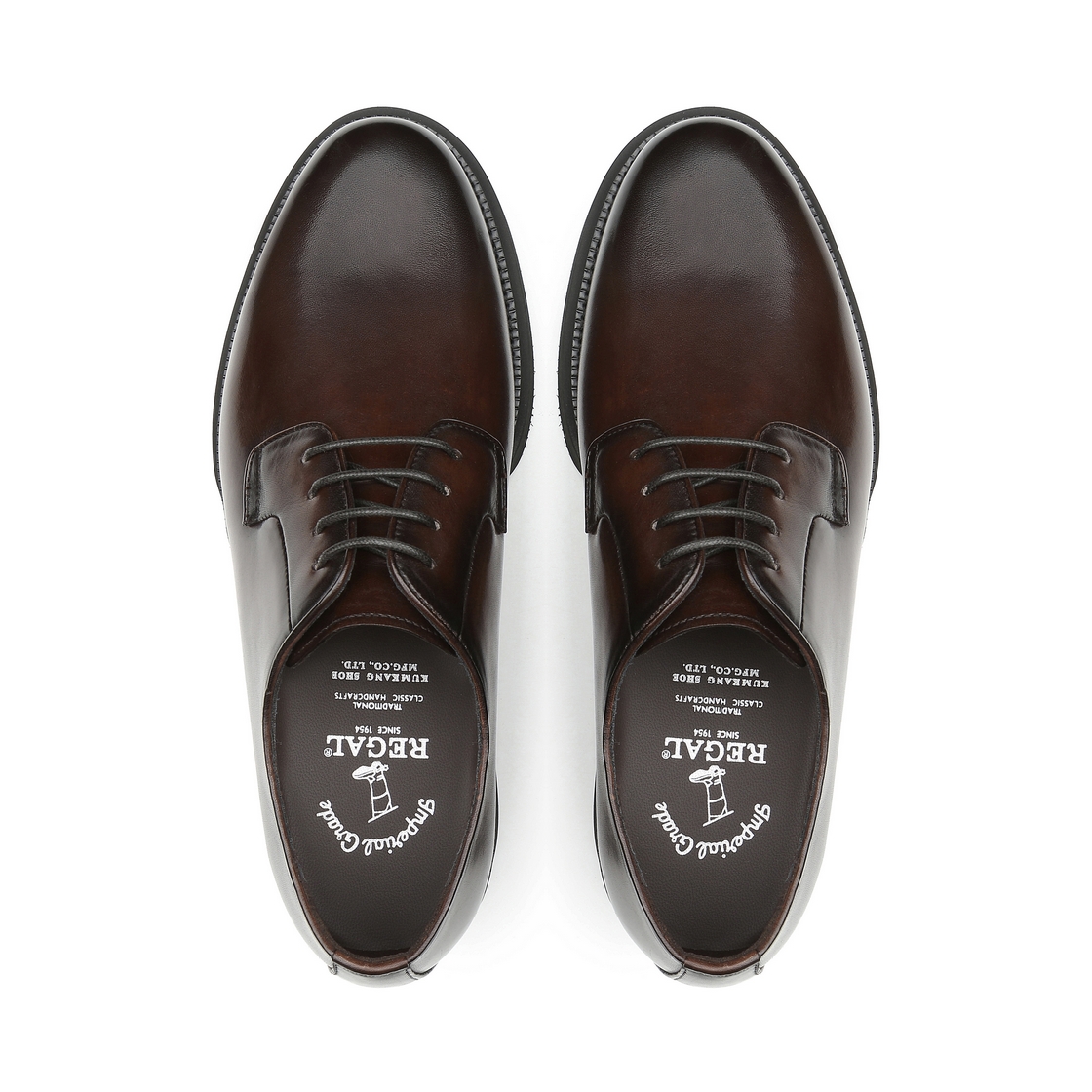리갈 남성 소프트레더 오버솔 플레인토 더비 브라운(REGAL Men’s Soft Leather Oversole Plain-Toe Derby Brown) - 4