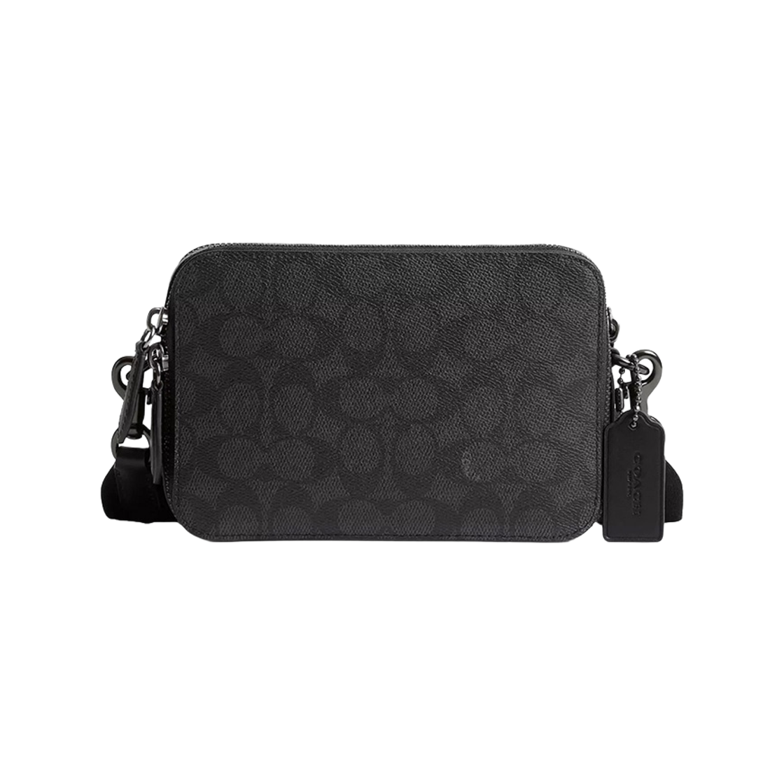 CR783-CHR Coach Charter Crossbody Bag 19 Charcoal