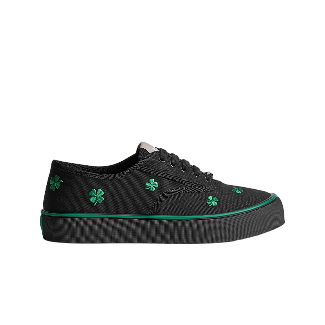 3SN348ACI-H900 Dior Saltwind Sneakers Cotton Embroidered with Dior Clover Motif Black