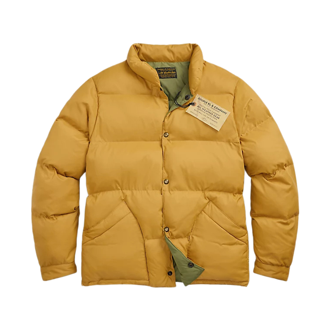 782973791001 Double RL Quilted Ripstop Jacket Vintage Yellow