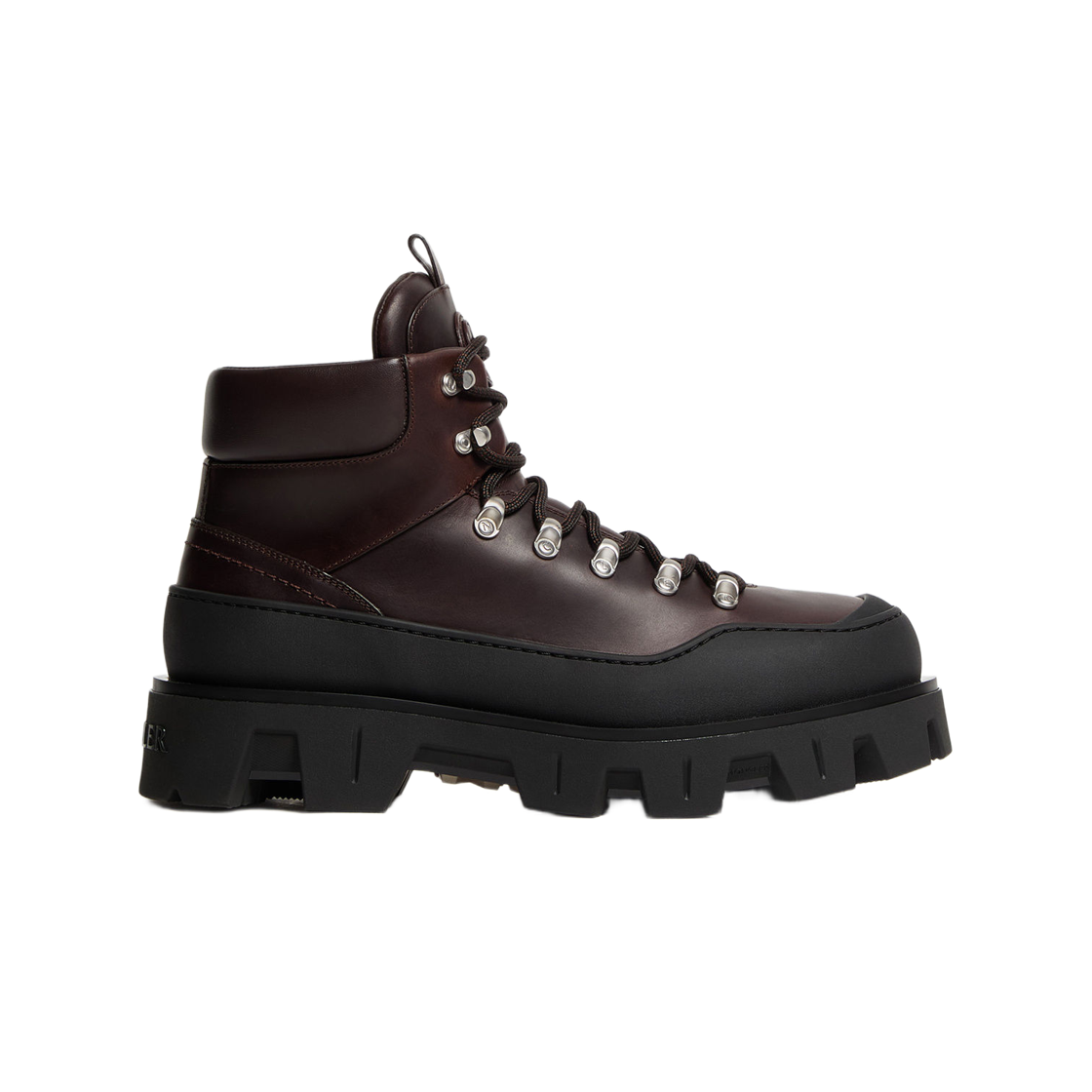 K2-09A-4G00050-M7161-263 Moncler Peak Trek Leather Ankle Boots Brown - 25FW
