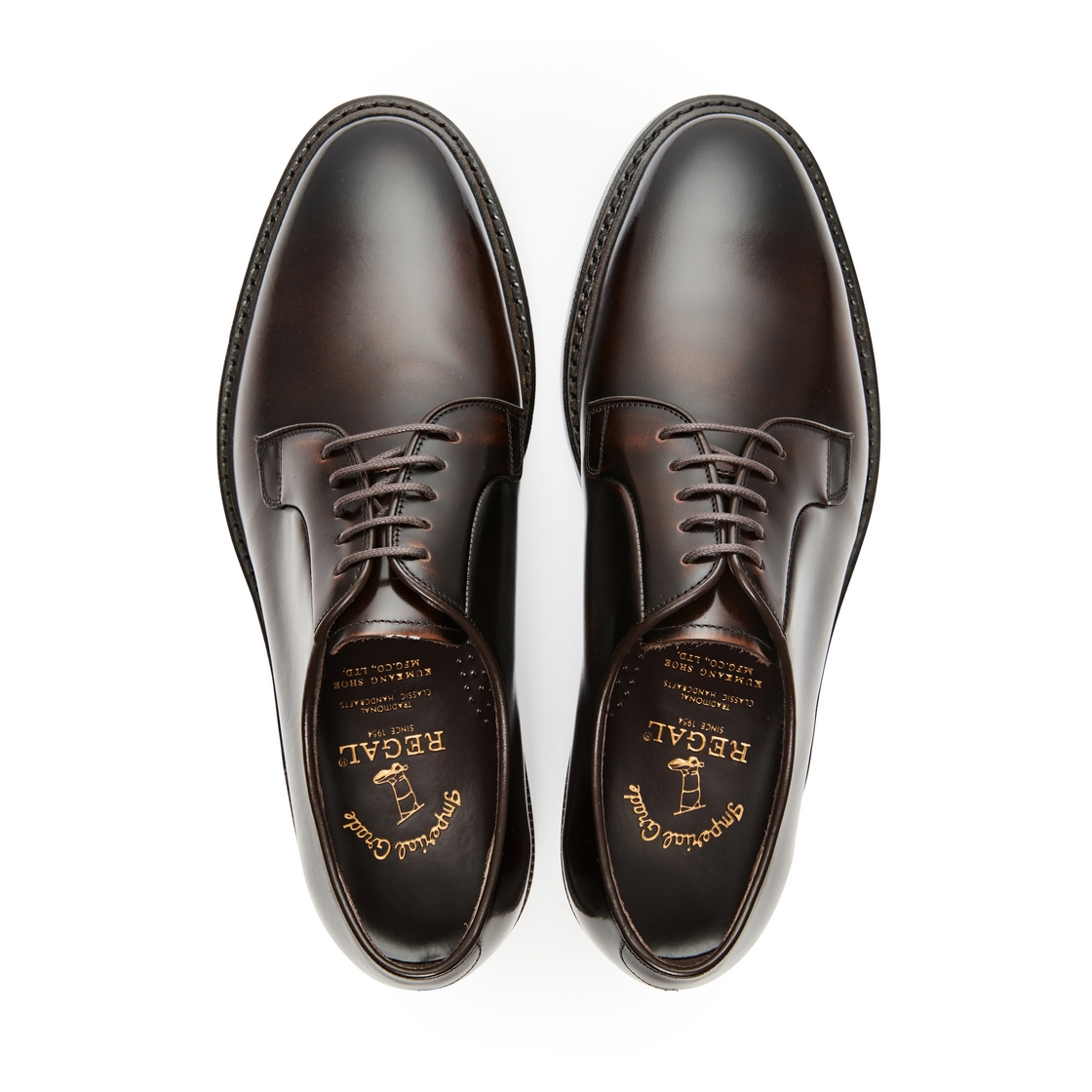 리갈 남성 클래식 플레인 더비 브라운(REGAL Men’s Classic Plain-Toe Derby Shoes Brown) - 4