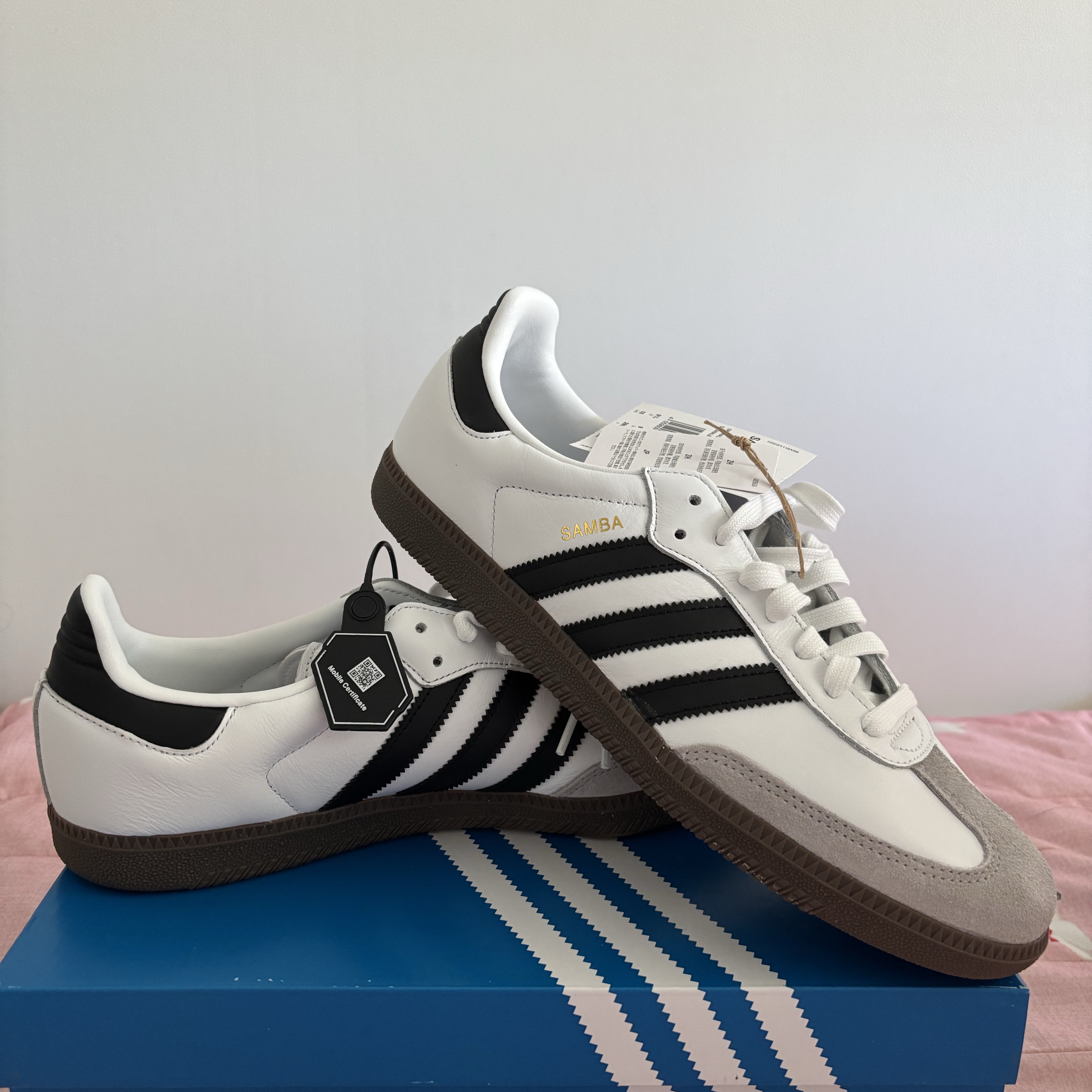 Adidas Samba OG Cloud White 착용 스타일