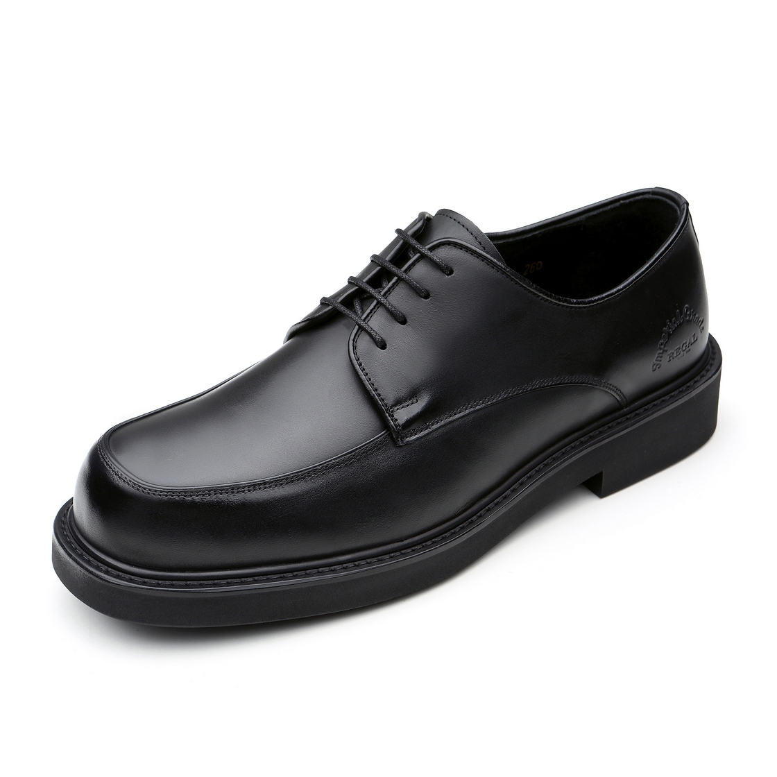 리갈 남성 스퀘어토 U팁 드레스 블랙(REGAL Men’s Square-Toe U-Tip Dress Shoes Black) - 3