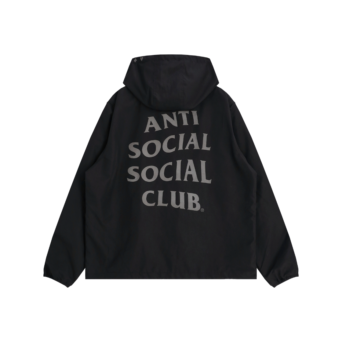 베이스크림x안티소셜소셜클럽 립스탑 아노락 블랙(Basecream BCxASSC Ripstip Anorak Black) - 2