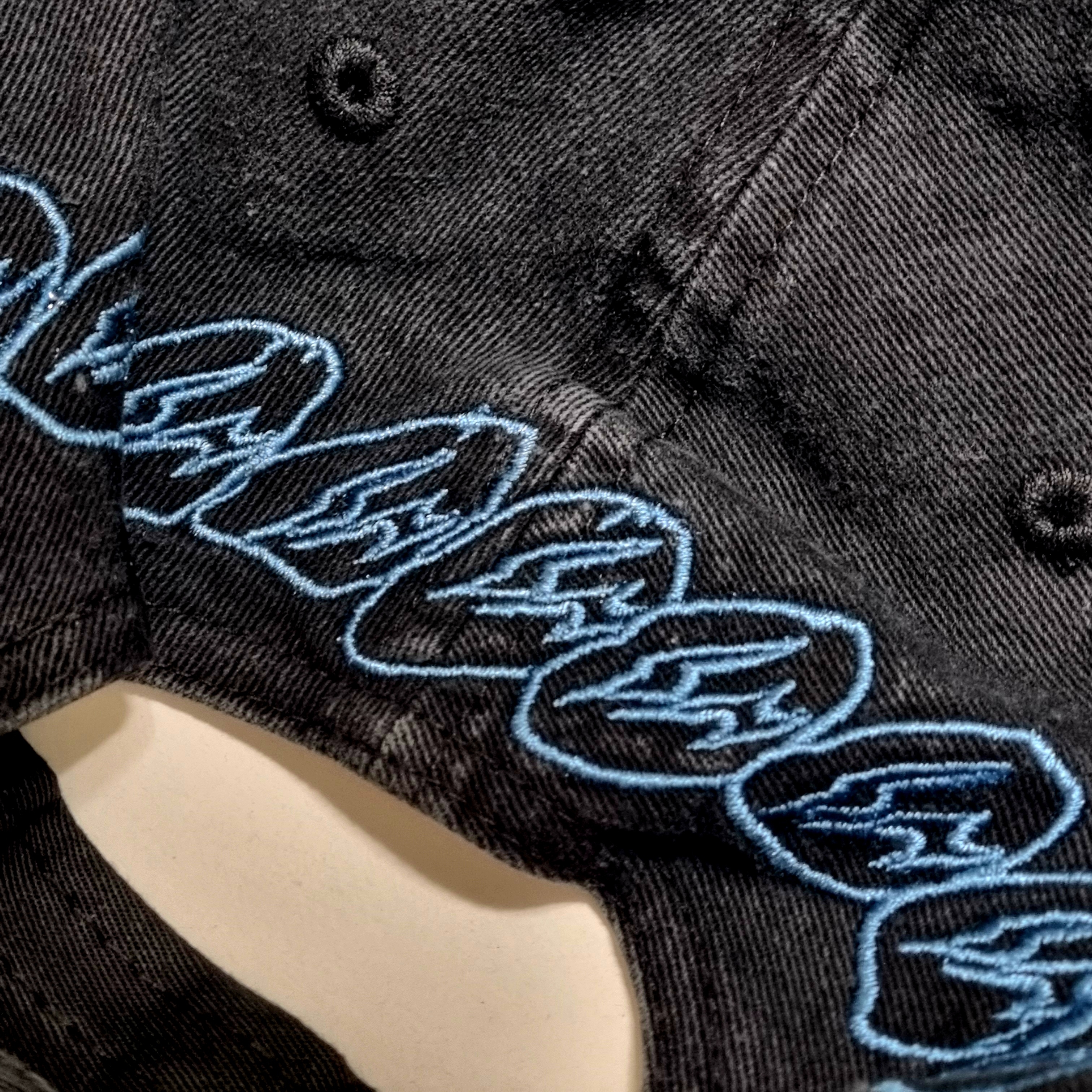 Travis Scott Cactus Jack x Fragment x Nike Houston To Ise Mie Hat Black, Jordan 1 x Travis Scott x Fragment Retro Low OG SP Military Blue 착용 스타일