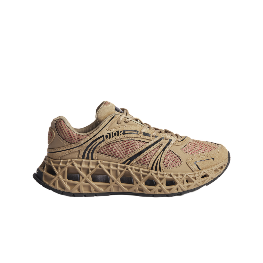 3SN323AAY-H134 Dior B35 NXXT Sneakers Suede Technical Fabric and Technical Mesh Beige