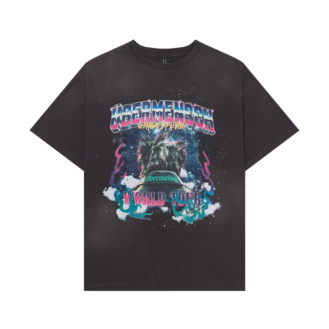 지드래곤 위버멘쉬 월드 투어 티셔츠 차콜(G-DRAGON Ubermensch World Tour T-Shirt Charcoal)