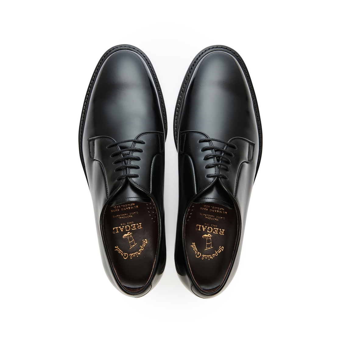 리갈 남성 클래식 플레인 더비 블랙(REGAL Men’s Classic Plain-Toe Derby Shoes Black) - 4