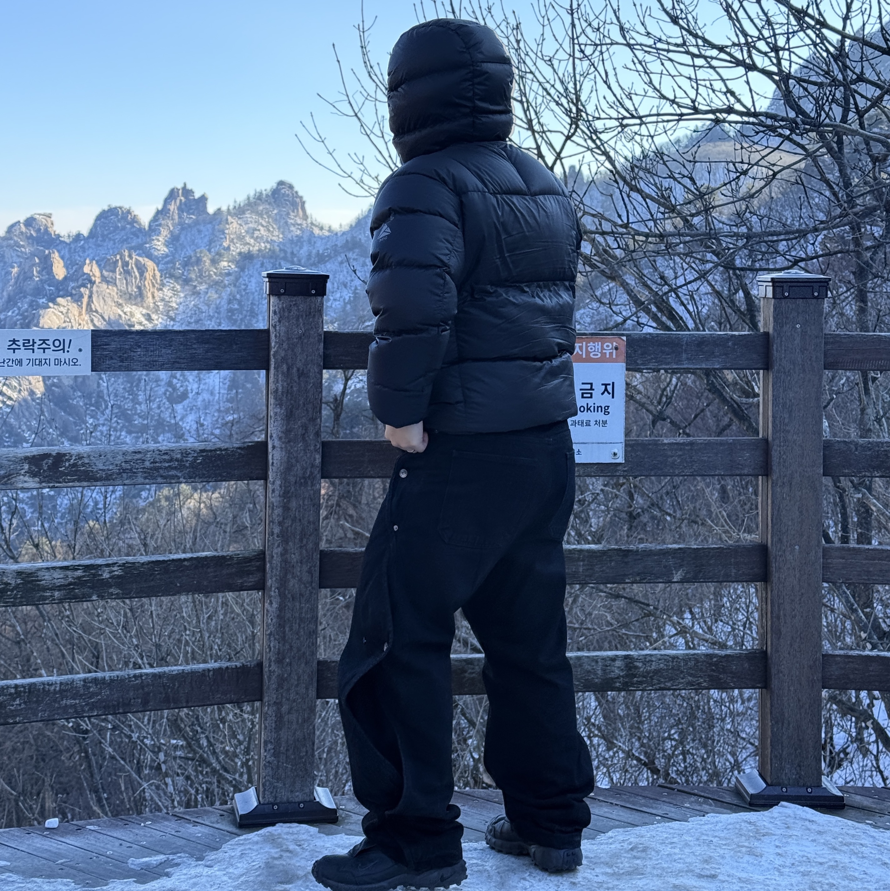 Oakley Eye Jacket Redux Matte Black Frame Prizm Grey Lenses High Bridge Fit, Sansan Gear Cotton Wave Pants Black 착용 스타일 - 3