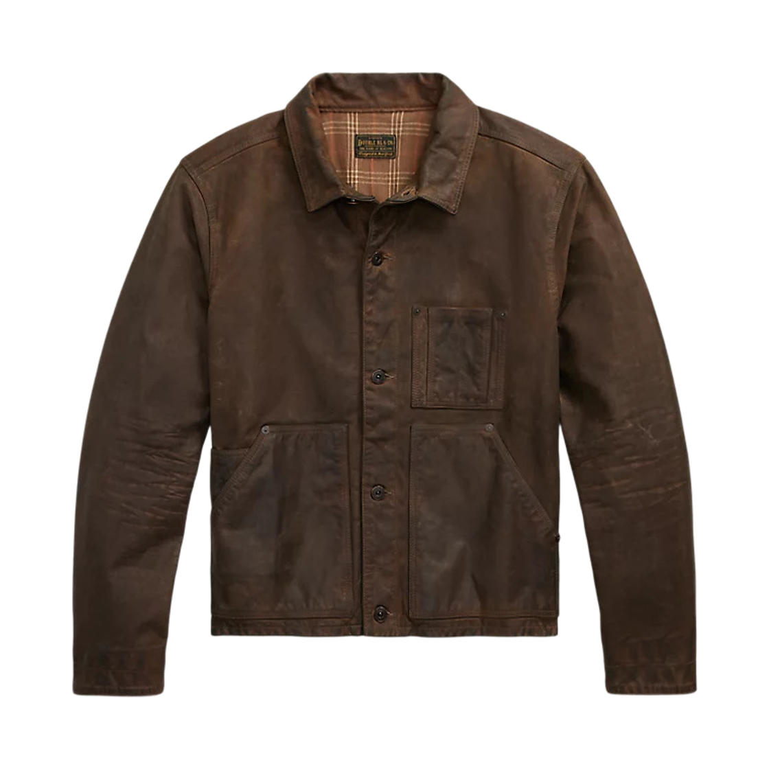 782973786001 Double RL Leather Jacket Vintage Brown