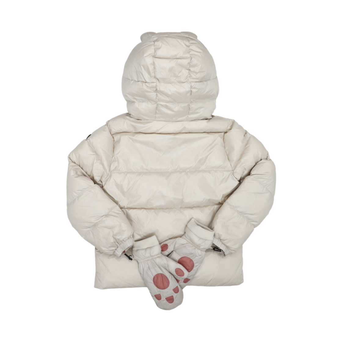 (키즈) AI 라이더스 베어 후드 숏 자켓 문 그레이((Kids) AI Riders Short Jacket with Bear Hood Moon Grey) - 2