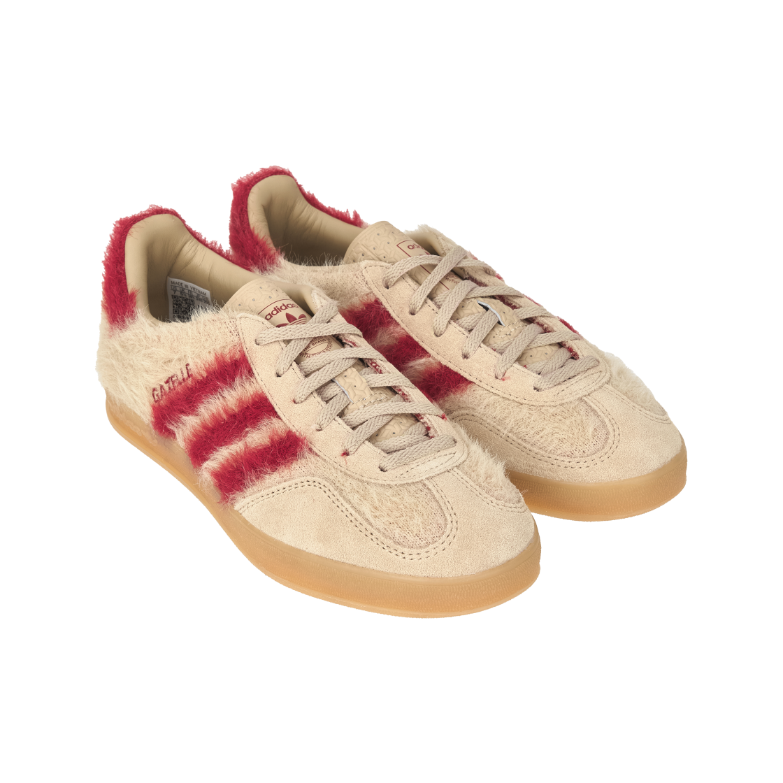(W) 아디다스 가젤 인도어 매직 베이지 팀 빅토리 레드((W) Adidas Gazelle Indoor Magic Beige Team Victory Red) - 4