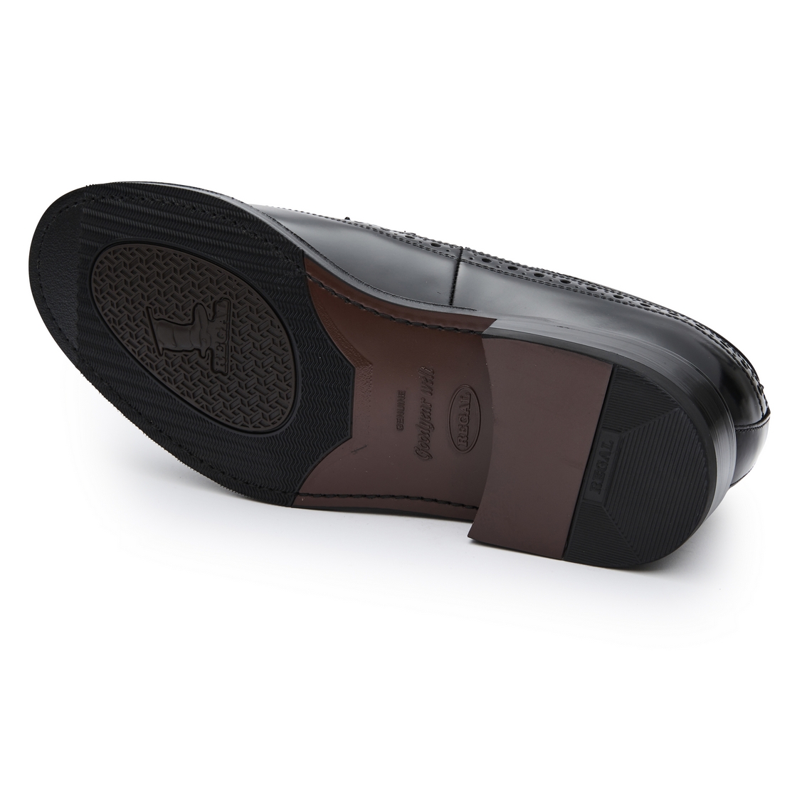 리갈 남성 클래식 윙팁 드레스 블랙(REGAL Men’s Classic Wingtip Dress Shoes Black) - 2